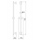 Βέργα Ντους Με Βάση Τηλεφώνου La Torre Flute E087008-300 White Matt